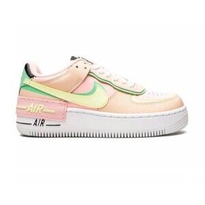 Nike Air Force 1 Shadow Pink Arctic Punch Leather Sneakers Womens Size US 9